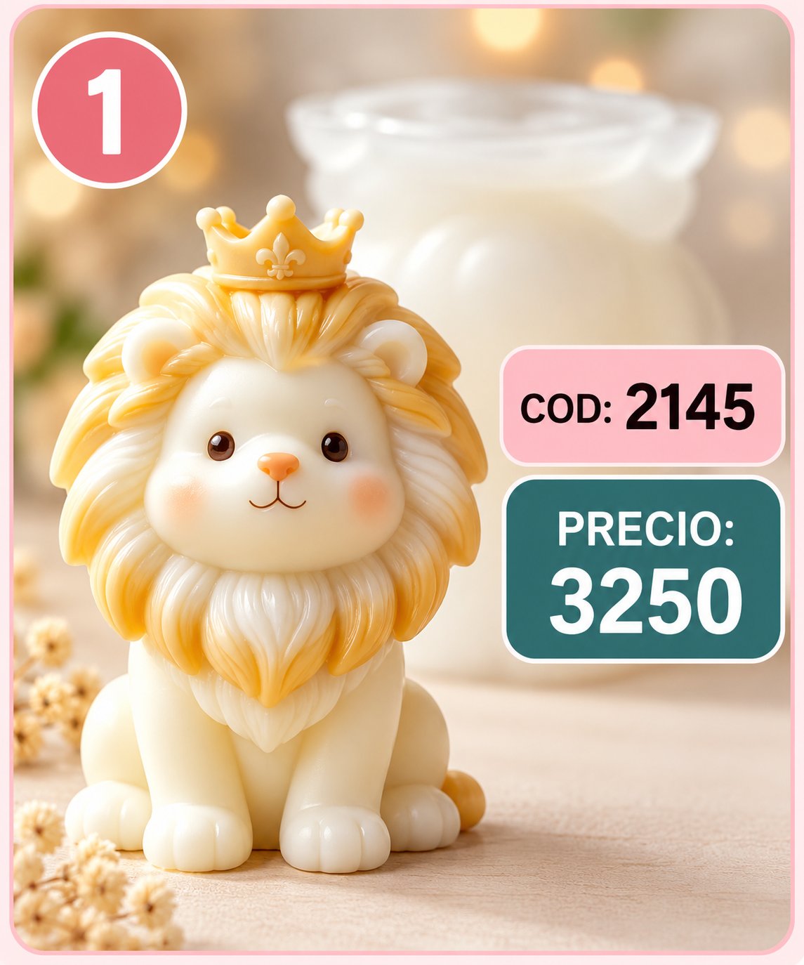 Molde León con corona